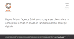 Desktop Screenshot of gaya.fr