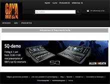Tablet Screenshot of gaya.dk